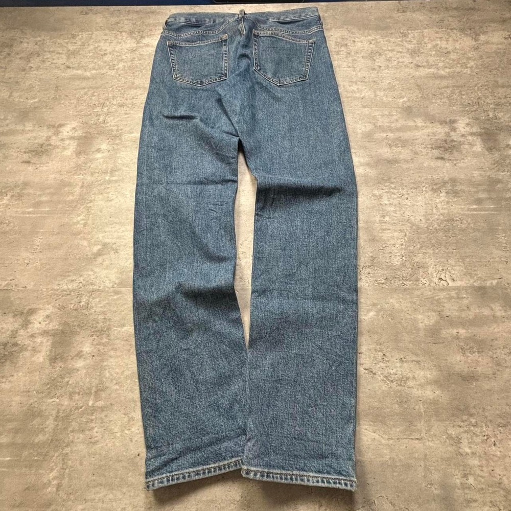 H&M Japanese Selvedge Denim Jeans Mens 30x30 Blue Y2K Straight Fit